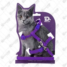 17594 - PEITORAL C/GUIA REFLETIVA CAT LILAS