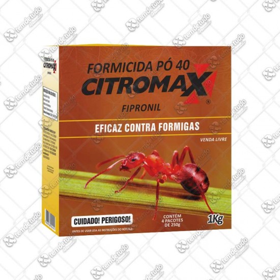 FORMICIDA PO 40 CITROMAX 1KG 4X250G 