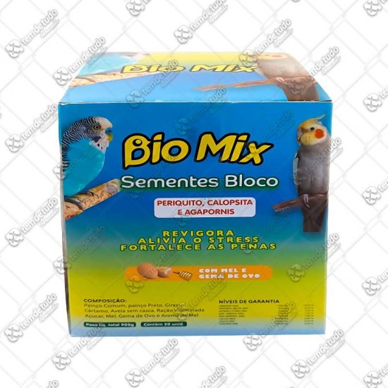 SEMENTE BLOCO PERIQUITO 900G C/20