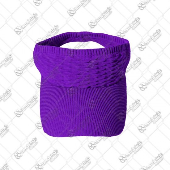 VISEIRA DE PRAIA ELASTICA 58CM ROXO