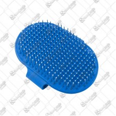 17647 - ESCOVA SILICONE C/CERDAS METAL AZUL