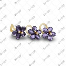 17655 - CHATON PET FLOR LILAS 18MM C/40