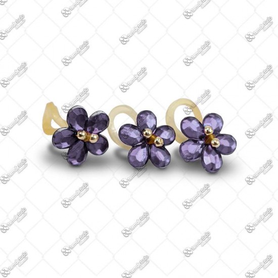 CHATON PET FLOR LILAS 18MM C/40