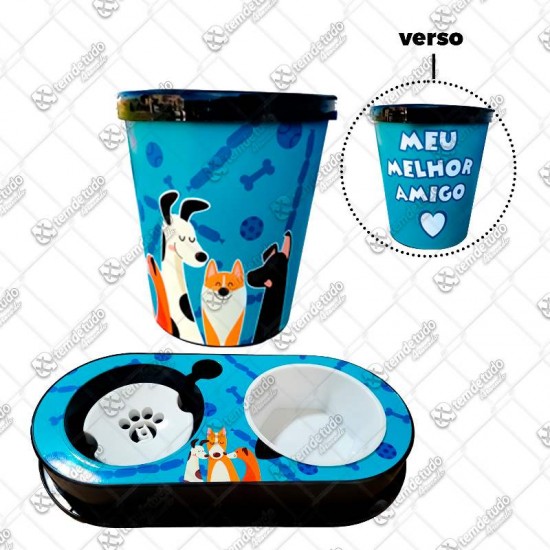 KIT ALIMENTO CACHORRO MACHO AZUL 