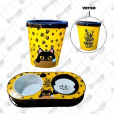 17649 - KIT ALIMENTO GATO AMARELO