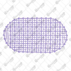 17933 - TAPETE BANHEIRO PVC BOLINHA LILAS