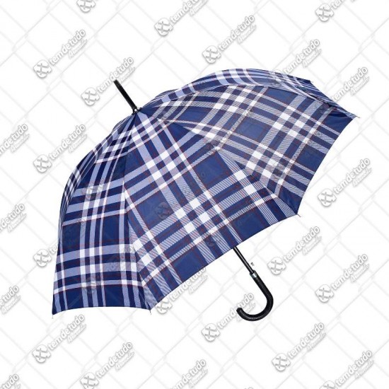 GUARDA CHUVA XADREZ PORT CB CURVO 0,75CM