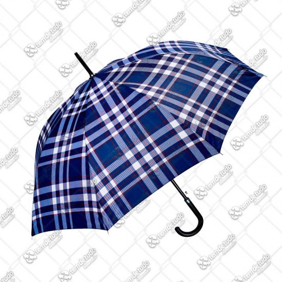 GUARDA CHUVA XADREZ PORT CB CURVO 0,68CM