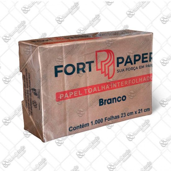 PAPEL TOALHA INTERF BRANCA C/1000F 20X21