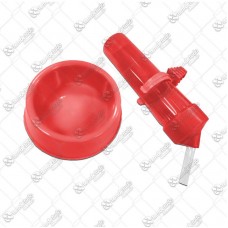 18076 - KIT BEBED/COMED HAMSTER VERMELHO C/6 