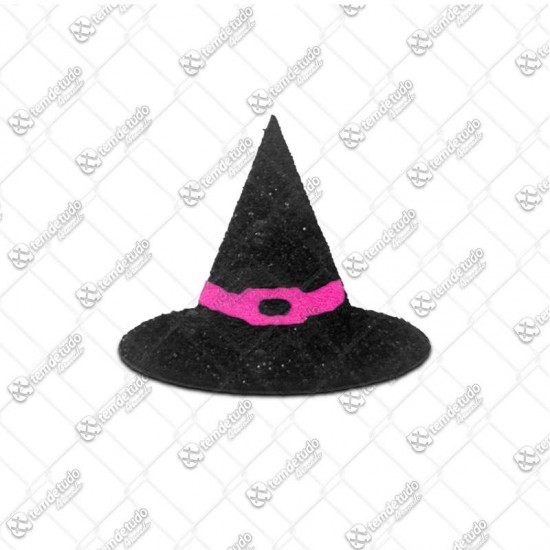 ADESIVO PET HALLOWEEN CHAPEU BRUXA C/20