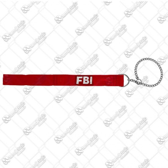 GUIA NYLON 40MM C/ENFOR FBI VERMELHA 