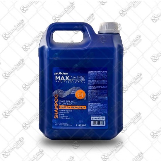 SHAMPOO MAX LIMPEZA PROFUNDA 5L PET CLEA