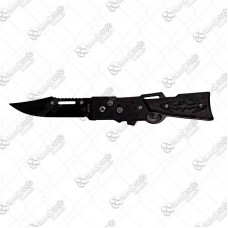 18234 - CANIVETE FACA AUTOMATICO PRETO 16CM   