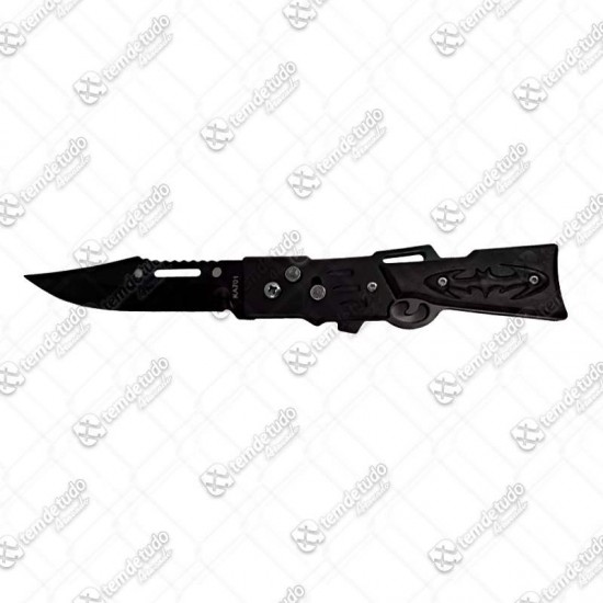 CANIVETE FACA AUTOMATICO PRETO 16CM   