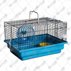 18293 - GAIOLA HAMSTER BRASILEIRINHA BLACK/AZUL