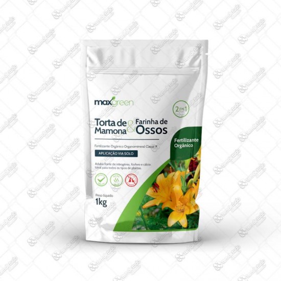 FERTILIZANTE ORGANICO 2X1 MAX GREEN 1KG