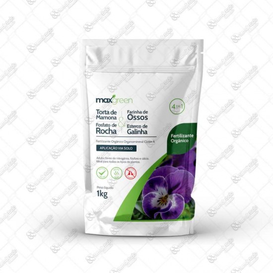 FERTILIZANTE ORGANICO 4X1 MAX GREEN 1KG