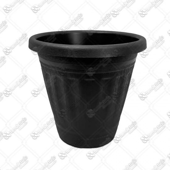 VASO PLAST 20 FLORENCA PRETO 