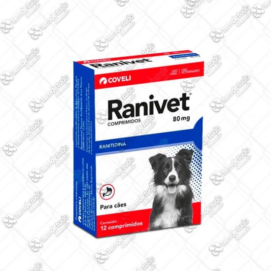 RANIVET 80MG RANITIDINA C/12 COMP