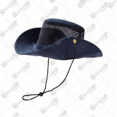 18457 - CHAPEU TECIDO C/TELA AZUL MARINHO 38X35