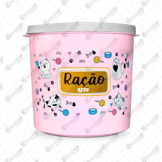 PORTA RACAO CAT ROSA 2L