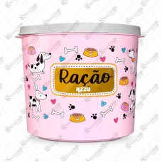 18570 - PORTA RACAO DOG ROSA 2L