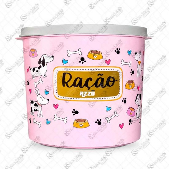 PORTA RACAO DOG ROSA 2L