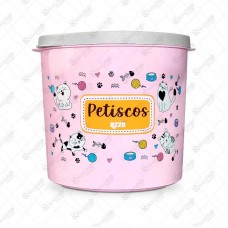 18579 - PORTA PETISCO CAT ROSA 2L