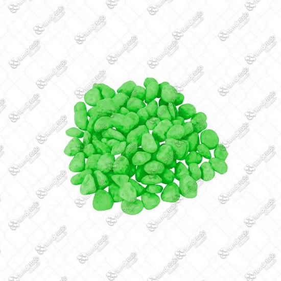 PEDRA DECORATIVA VERDE NEON 300G