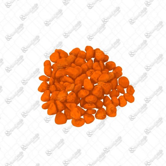 PEDRA DECORATIVA LARANJA NEON 300G