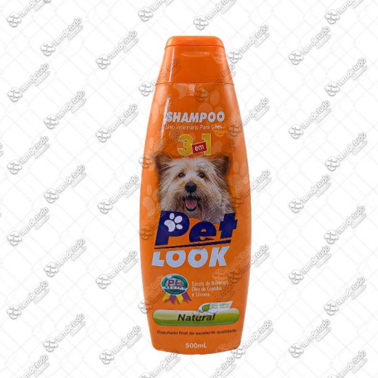 SHAMPOO 3X1 NATURAL 500ML PET LOOK