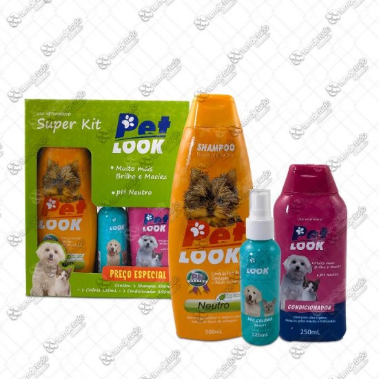SUPER KIT BANHO SHAMP+PERF+COND PET LOOK