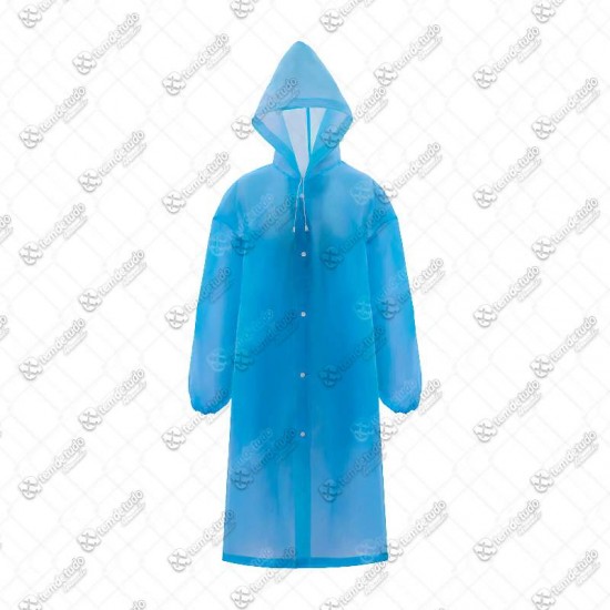 CAPA CHUVA CAPUZ ADULTO AZUL