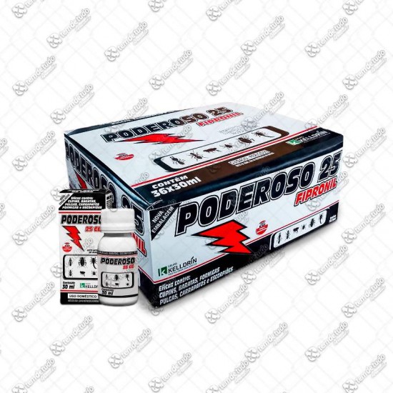 PODEROSO FIPRONIL 25CE 30ML CX C/36