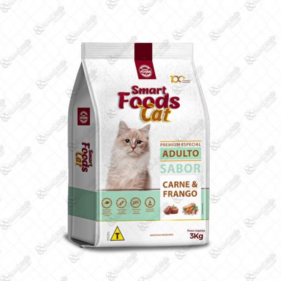 ZZ RACAO GATO 34% 3KG C/5 CARNE/FRANGO