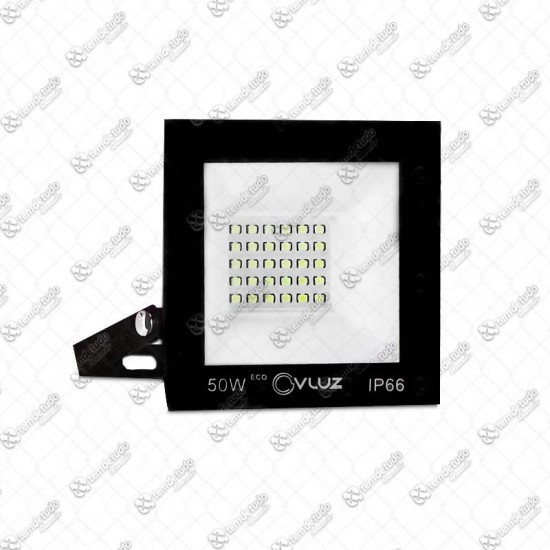 REFLETOR LED 50W BIVOLT ALUMINIO VIDRO