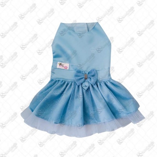 ROUPA VESTIDO SUPER LUXO AZUL PP