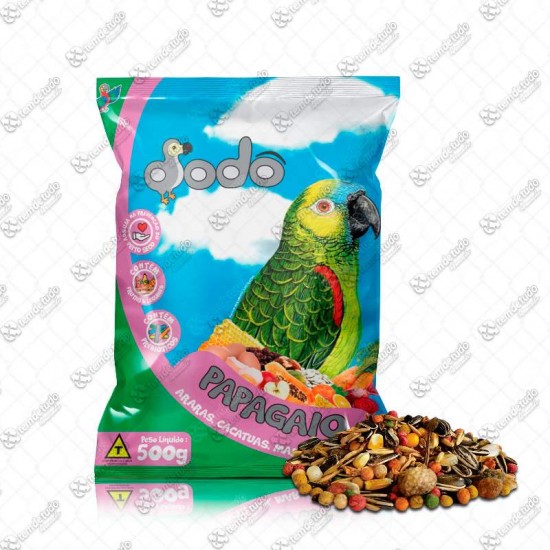 MISTURA DODO PAPAGAIO FRUTAS/LEG 500G 