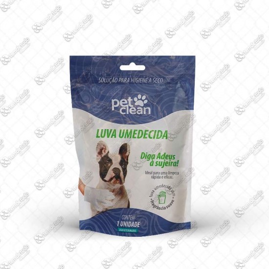 LUVA UMEDECIDA PET CLEAN