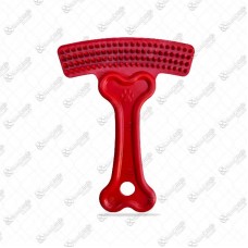 12509 - ESCOVA RASTELO PLAST VERMELHA
