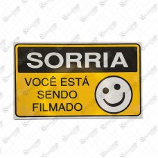 19511 - PLACA SINALIZ SORRIA VOCE M 15X25