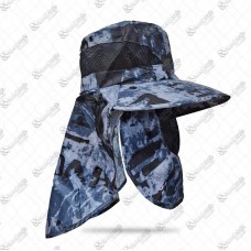 19574 - CHAPEU PESCA PROTETOR CAMUFLADO C/ABAS 