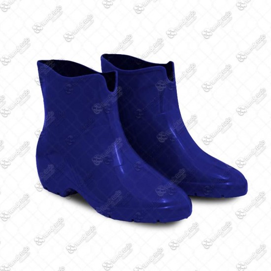 BOTA BORRACHA CANO CURTO FEM N38 AZUL