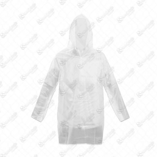 CAPA CHUVA DESCARTAVEL TRANSPARENTE 