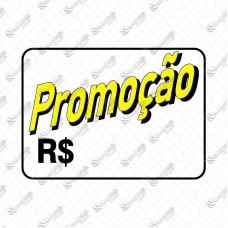 4462 - PLACA SINALIZ PROMOCAO 20X30CM