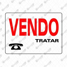 4460 - PLACA SINALIZ VENDO 20X30