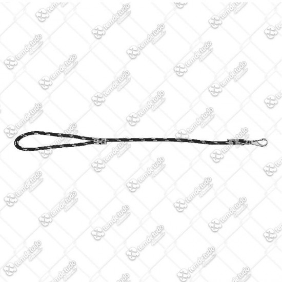 GUIA CORDA 12MM X 1MT MOSQ PRETA 