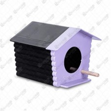 19703 - CASINHA PASSARINHO AR LIVRE PRETO/LILAS 