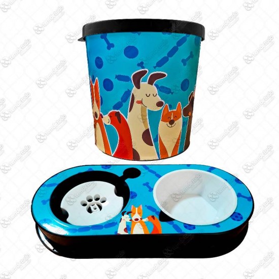 KIT ALIMENTO CACHORRO MACHO AZUL 